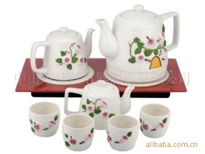 玻璃陶瓷电热水壶套装 融合美学与实用的家居日用礼品